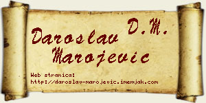 Daroslav Marojević vizit kartica